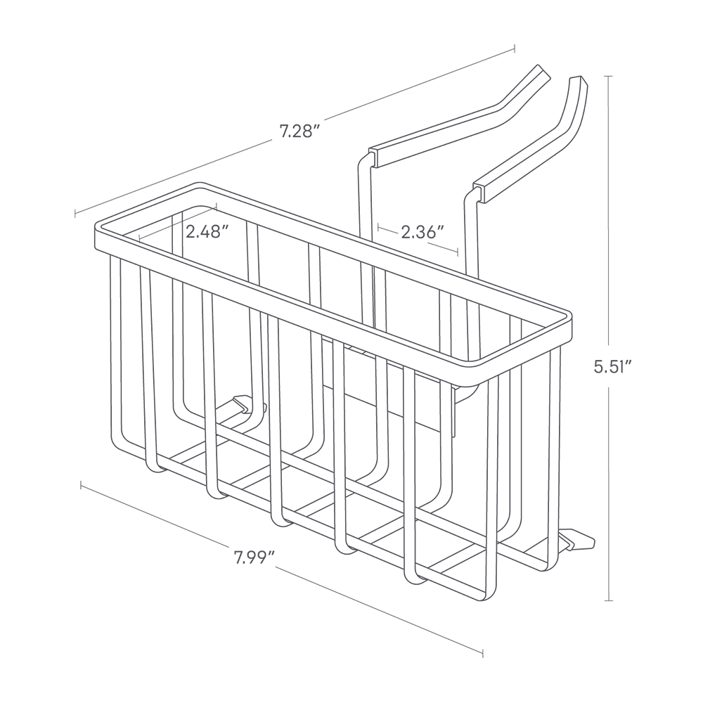 Yamazaki Faucet-Hanging Sponge Caddy - Image 4
