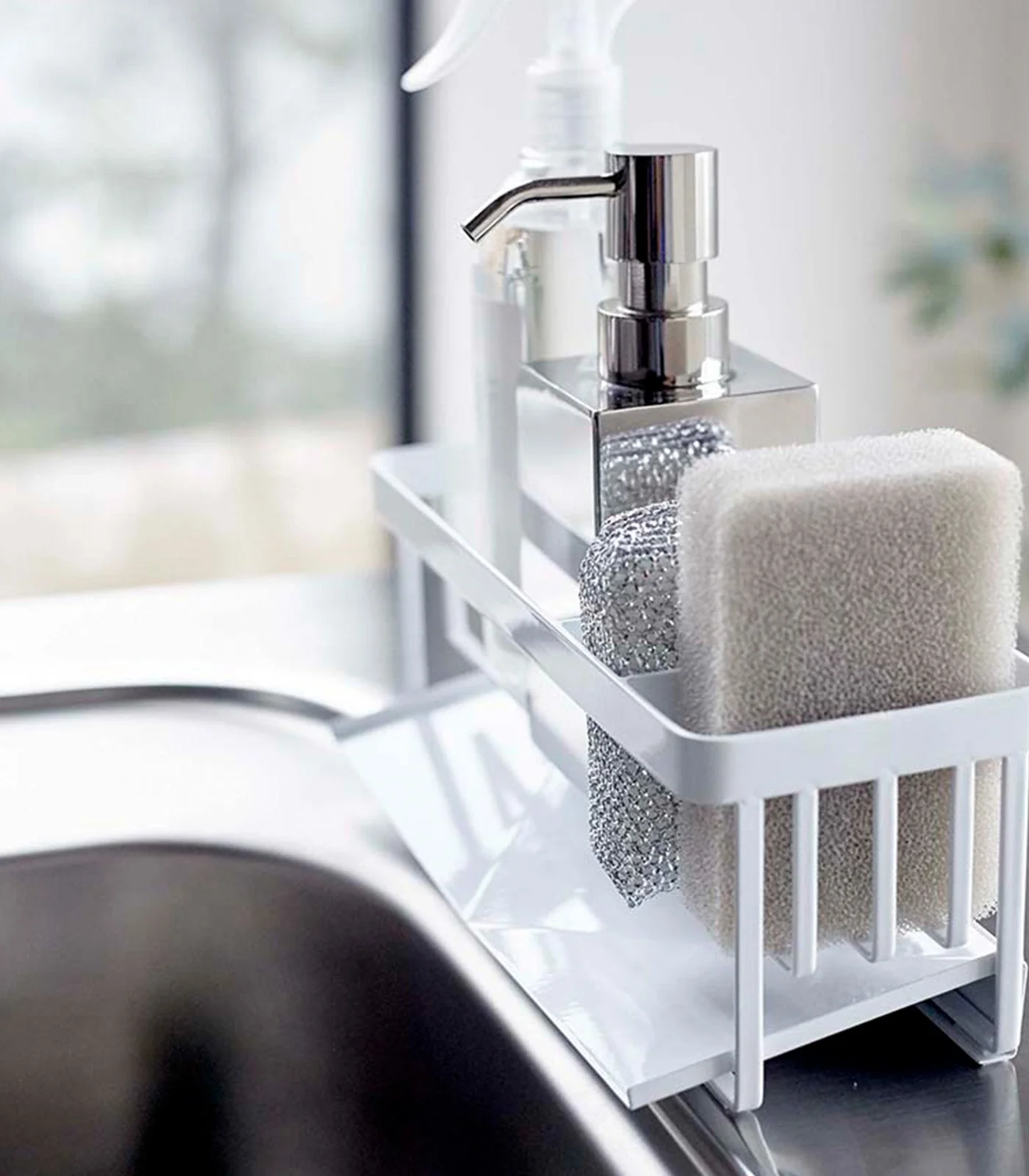 Sponge & Bottle Holder - Steel - Image 4